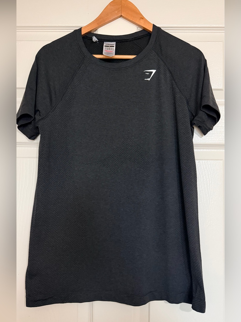Gymshark Women’s Vital Seamless 2.0 Light T-Shirt Black Marl Medium